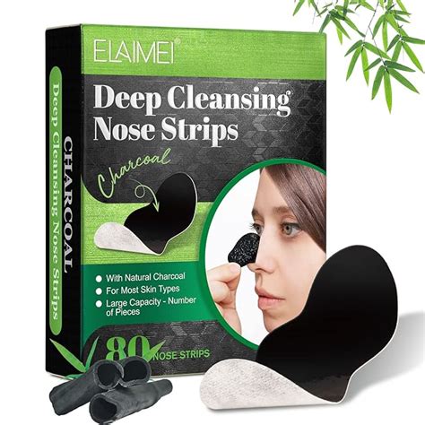 Amazon.com: NIFEISHI Blackhead Remover Strip, Charcoal Nose Strips for Blackheads (80 Count ...