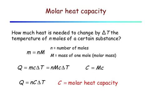 Molar Heat Capacity Formula - cloudshareinfo