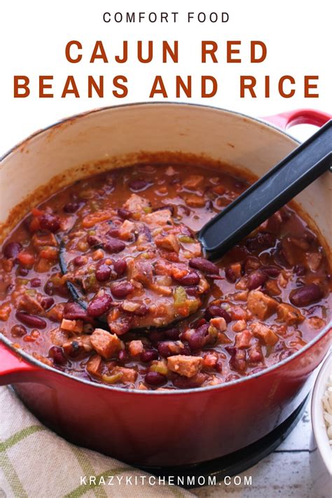 Cajun Red Beans and Rice - Pantry Recipe | Krazy Kitchen Mom