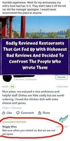 Badly reviewed restaurants that got fed up with dishonest bad reviews and decided to confront ...