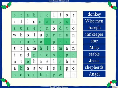 A Nativity Word Search | Teaching Resources