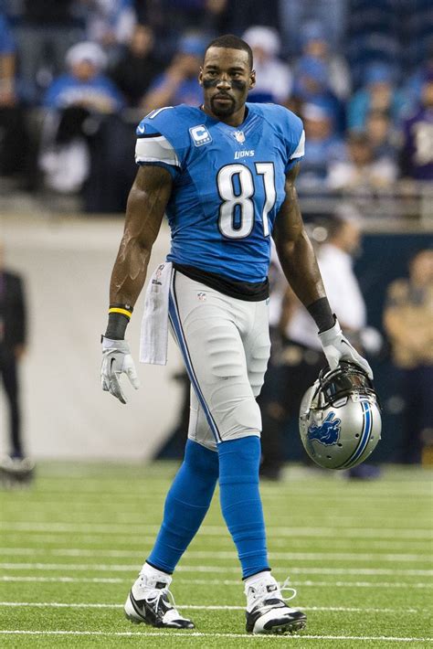 DETROIT, MI - DECEMBER 16: Wide receiver Calvin Johnson #81 of the Detroit Lions warms up prior ...