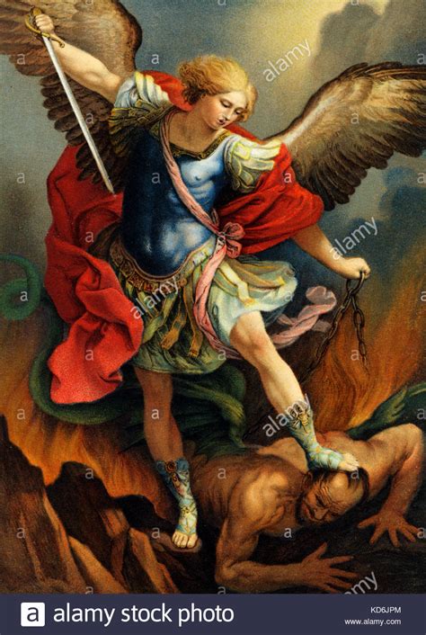 Archangel Michael Defeating Satan Painting at PaintingValley.com ...