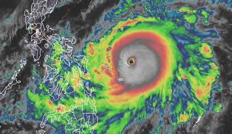 Strongest April Typhoon on Record- Sweeping Past Philippines