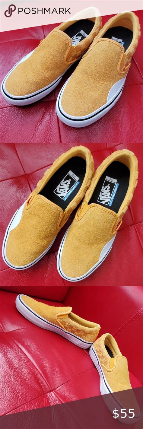 Yellow Ultracush Vans slip ons | Vans slip on, Vans classic slip on sneaker, Yellow vans