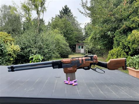 I blame playing too much RDR2 on this latest creation (Slingfire Winchester mod) : r/Nerf