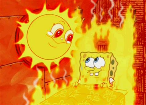 Blazing Heat Wave GIF by SpongeBob SquarePants - Find & Share on GIPHY