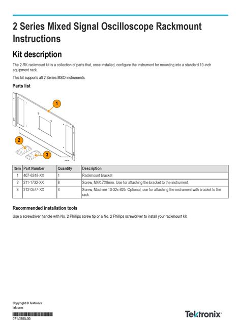 TEKTRONIX 2 SERIES INSTRUCTIONS Pdf Download | ManualsLib