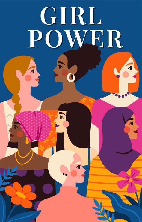 Girl Power Awareness Poster 8167688 Vector Art at Vecteezy