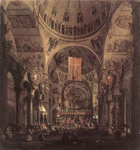 San Marco: the Interior - Canaletto - WikiArt.org - encyclopedia of visual arts