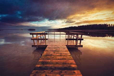 Lake Dock Sunset Wallpapers - Top Free Lake Dock Sunset Backgrounds ...