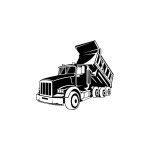 Monochrome Semi Truck Wheeler Side View Vector Illustration Stock Vector Image by ©bonkydesign ...