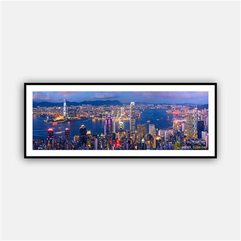 Panorama Hong Kong Skyline at Night, Cityscape, Night, Skyline ...