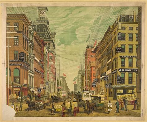 View of Broadway, New York City 1890 - Yvonne - Drawings & Illustration, Places & Travel, United ...