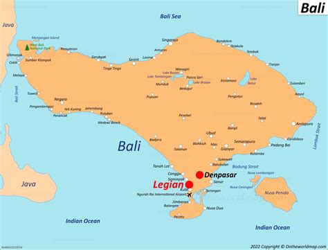 Legian Bali Map