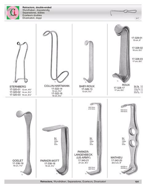 Oliver Retractors Blunt & Koerte-wagner Retractors Israel Retractors ...