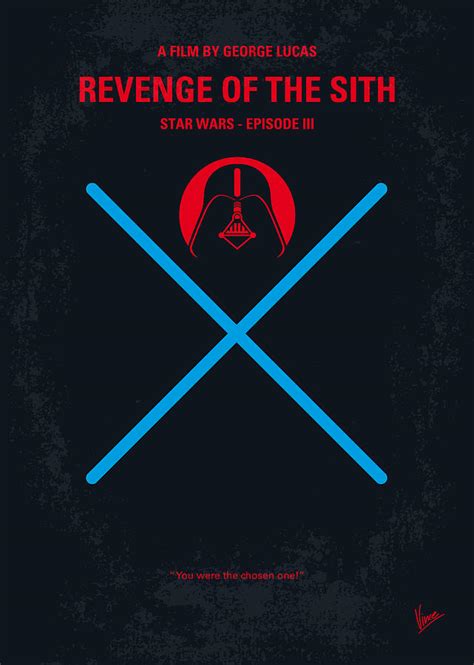 No225 My Star Wars Episode IIi Revenge Of The Sith Minimal Movie Poster Digital Art by Chungkong Art