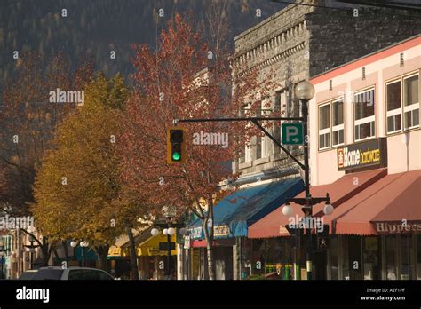 CANADA, British Columbia, Nelson. Autumn : Downtown Detail Stock Photo - Alamy