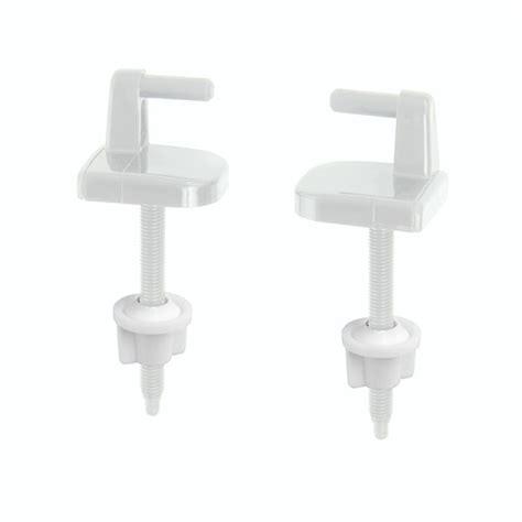 Bemis White Toilet Seat Hinges - NotJustTaps.co.uk