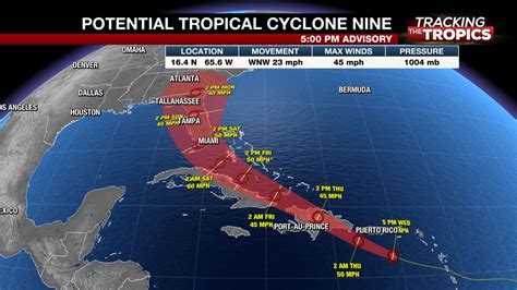 Tracking the Tropics: Potential Tropical Cyclone 9 better organized ...