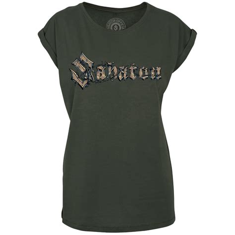 Barbed Wire Khaki Loose-fit T-shirt Women | Sabaton Official Store