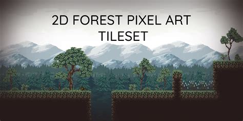 2D Forest Pixel Art Tileset by NRTX