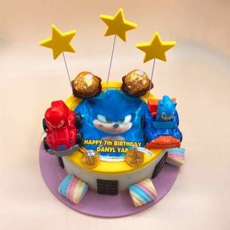 sonic birthday cake | sonic theme ice cream cake for kids