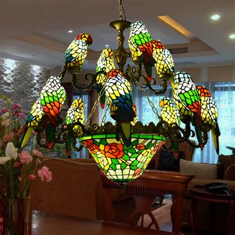Stained Glass Chandelier, Stained Glass Light, Tiffany Stained Glass, Chandelier Lamp, Tiffany ...