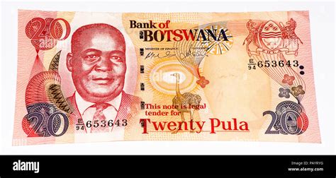 20 pula of Botswana.Pula is the national currency of Botswana Stock ...