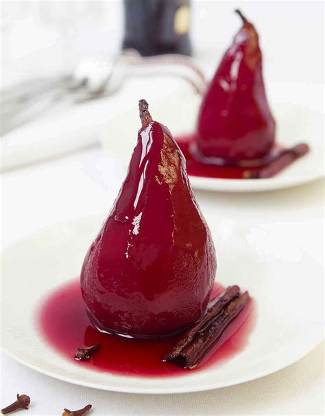 Poached pears in wine - The clever meal