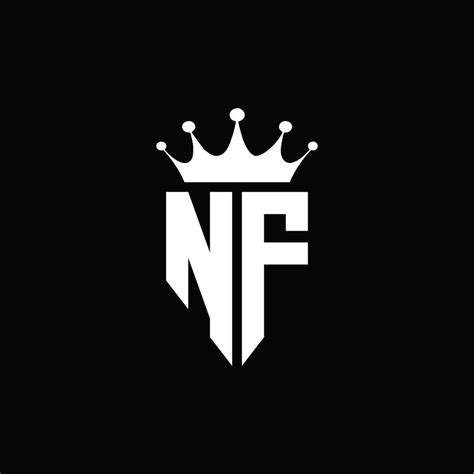 NF logo monogram emblem style with crown shape design template 4283936 Vector Art at Vecteezy