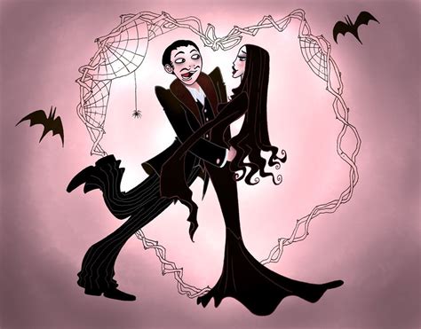 Gomez And Morticia Art