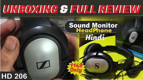 Sennheiser Hd 206 headphone review,Unboxing ,best studio monitor ...