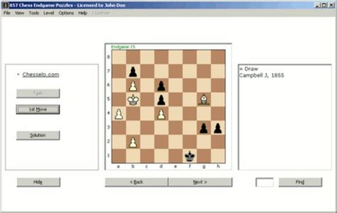 857 Chess Endgame Puzzles - Download & Review