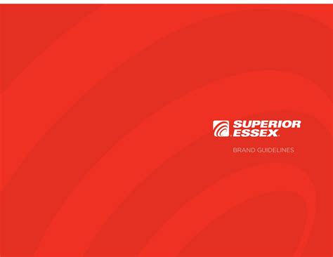 Superior Essex | PDF document | Branding Style Guides