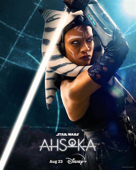 Rosario Dawson as Ahsoka Tano | Star Wars: Ahsoka | Character poster ...