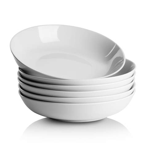 10 Strawberry Street Simply White 36 Oz Pasta/Dinner Bowl, Set of 6 ...