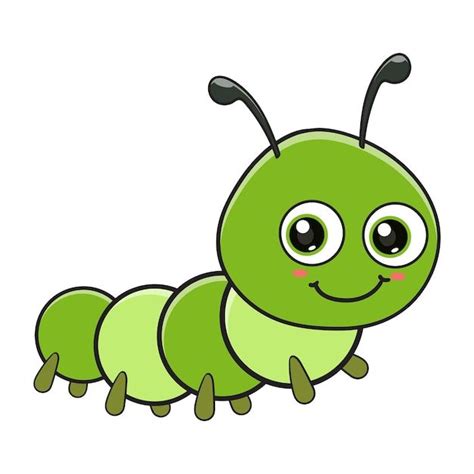 Premium Vector | Cute caterpillar cartoon in 2024 | Cartoon butterfly, Bug cartoon, Caterpillar