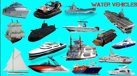 Water vehicles name || Boats & ships || पानी के वाहनों का नाम || Easy english learning process ...