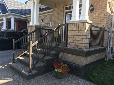 Aluminum Porch Railings, Columns Installation Gallery - HAMILTON RAILINGS