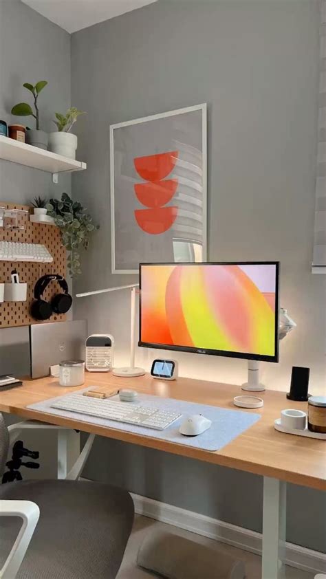 Work From Home Desk Setup | Cozy home office, Home office setup, Office ...