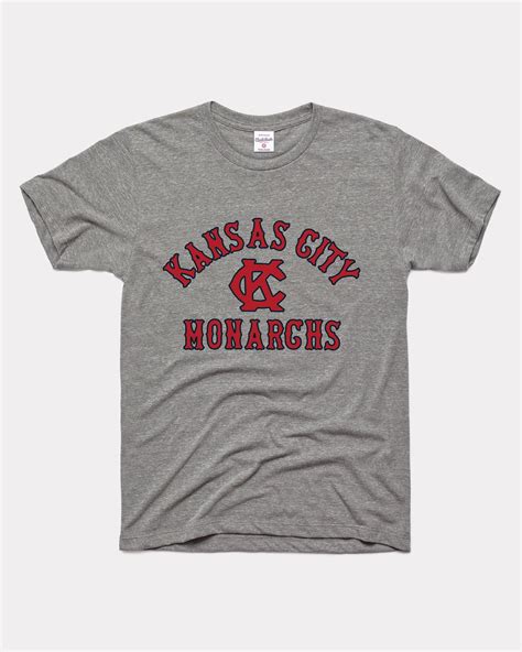 Vintage Grey Kansas City Monarchs T-Shirt | CHARLIE HUSTLE