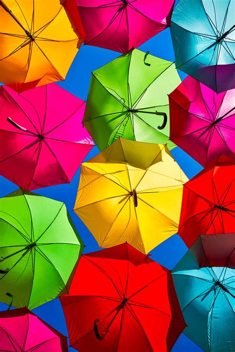 Colorful umbrellas