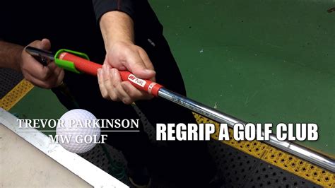 Regripping a Golf Club with Pure Grip | Golf Lessons & Custom Golf Clubs - YouTube