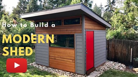 The Building of Our Modern Shed - YouTube