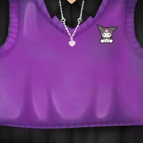 Roblox t shirt purple sanrio ♡ | Фиолетовая одежда, Розовые майки ...