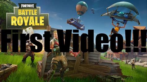 Fortnite Battle Royale First Gameplay!!!! - YouTube