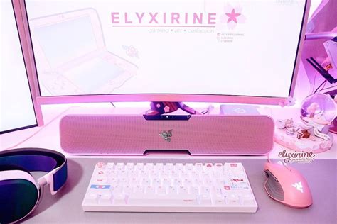 New addition to my Gaming Rig; Razer Leviathan Modded in Quartz Pink! 💕 Replaced my Razer Nommo ...