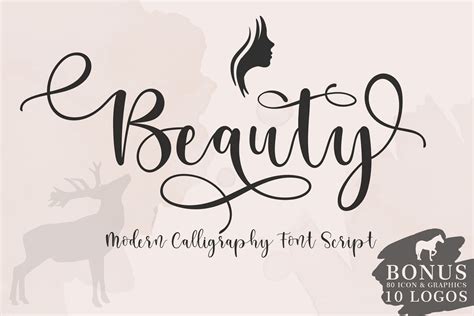 Beauty Script Font by star studio · Creative Fabrica | Script, 10 logo ...