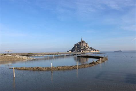 Jetty and bridge of Mont-Saint-Michel by Dietmar Feichtinger ...